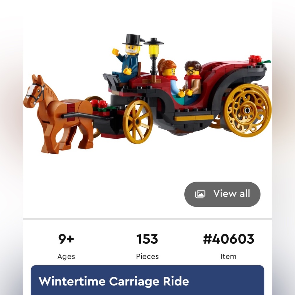 LEGO Wintertime Carriage Ride #40603